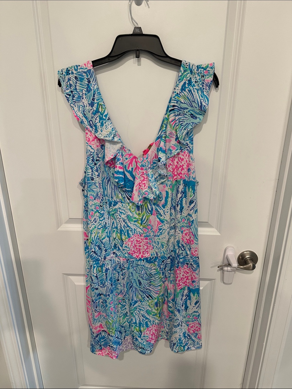 Lilly Pulitzer Floral Ruffle-Trim Romper